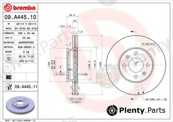  BREMBO part 09A44511 Brake Disc