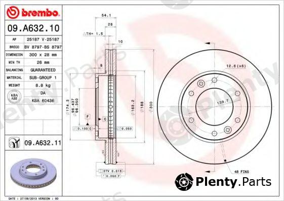  BREMBO part 09A63210 Brake Disc