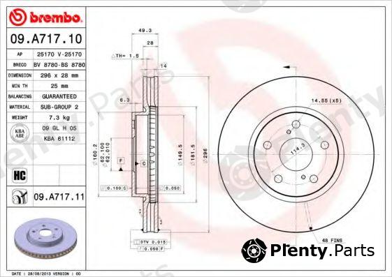 BREMBO part 09.A717.11 (09A71711) Brake Disc