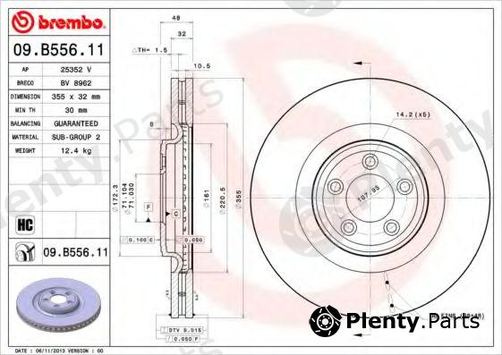  BREMBO part 09.B556.11 (09B55611) Brake Disc
