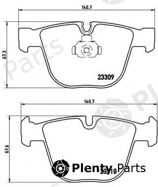  BREMBO part P05001 Brake Pad Set, disc brake