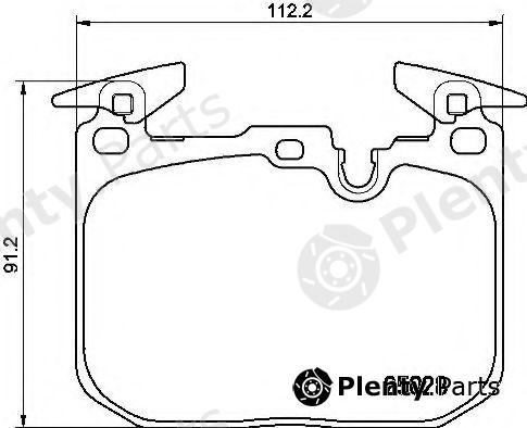  BREMBO part P06088 Brake Pad Set, disc brake