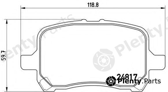  BREMBO part P10014 Brake Pad Set, disc brake