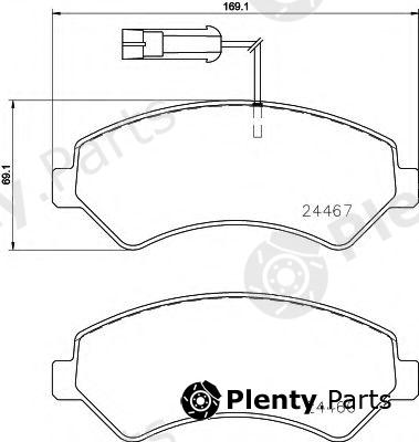  BREMBO part P23161 Brake Pad Set, disc brake