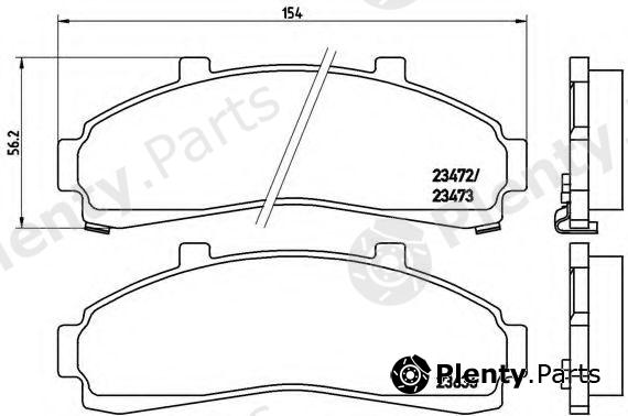  BREMBO part P24041 Brake Pad Set, disc brake