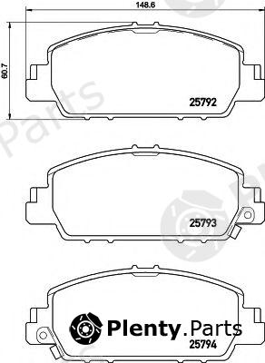 BREMBO part P28077 Brake Pad Set, disc brake