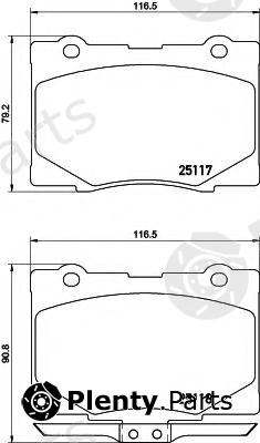  BREMBO part P28079 Brake Pad Set, disc brake