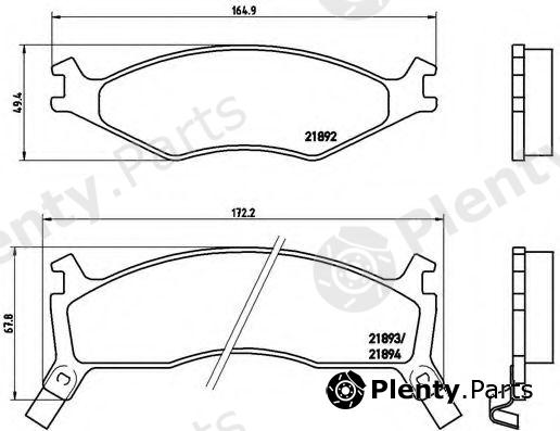  BREMBO part P30006 Brake Pad Set, disc brake