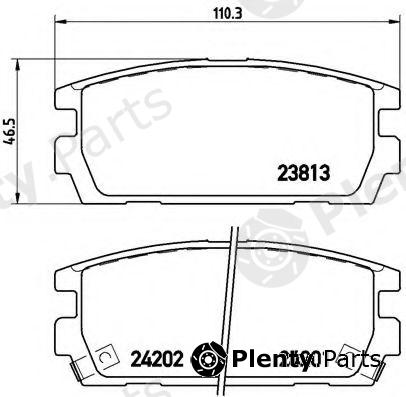  BREMBO part P30021 Brake Pad Set, disc brake