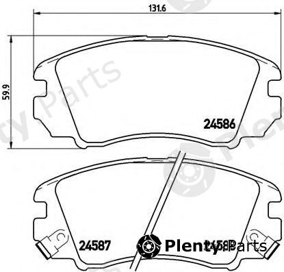  BREMBO part P30043 Brake Pad Set, disc brake
