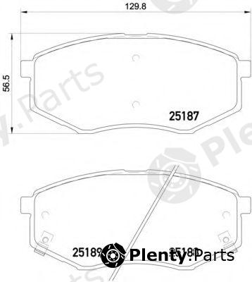  BREMBO part P30055 Brake Pad Set, disc brake