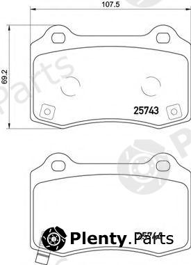  BREMBO part P30074 Brake Pad Set, disc brake
