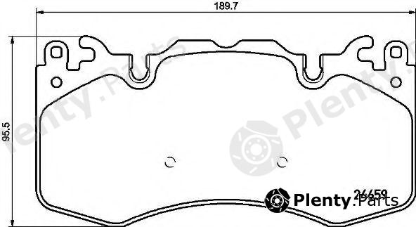 BREMBO part P44023 Brake Pad Set, disc brake