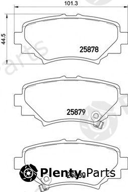  BREMBO part P49049 Brake Pad Set, disc brake