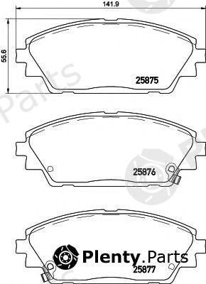 BREMBO part P49050 Brake Pad Set, disc brake