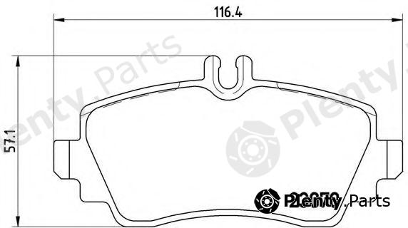  BREMBO part P50035 Brake Pad Set, disc brake