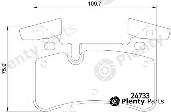  BREMBO part P50110 Brake Pad Set, disc brake