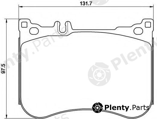  BREMBO part P50114 Brake Pad Set, disc brake