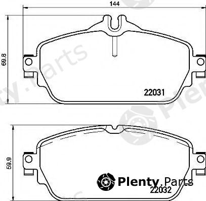  BREMBO part P50118 Brake Pad Set, disc brake