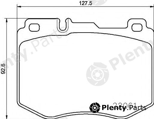  BREMBO part P50120 Brake Pad Set, disc brake