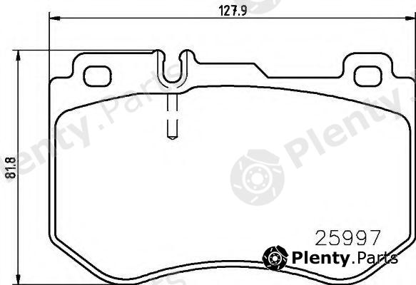  BREMBO part P50123 Brake Pad Set, disc brake