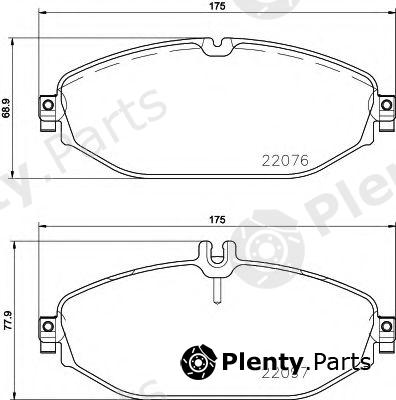  BREMBO part P50124 Brake Pad Set, disc brake