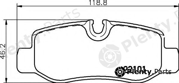  BREMBO part P50126 Brake Pad Set, disc brake