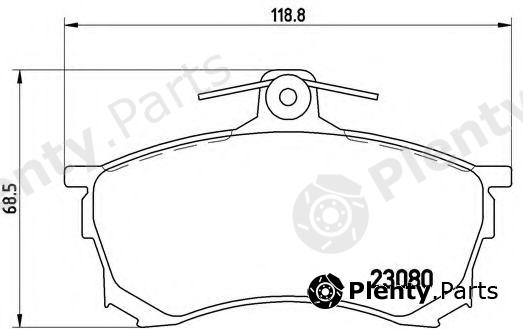  BREMBO part P54021 Brake Pad Set, disc brake