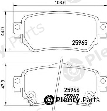  BREMBO part P56098 Brake Pad Set, disc brake