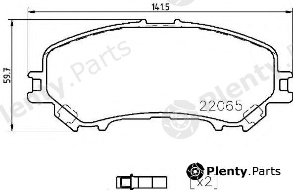  BREMBO part P56099 Brake Pad Set, disc brake