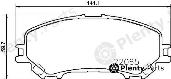  BREMBO part P56100 Brake Pad Set, disc brake