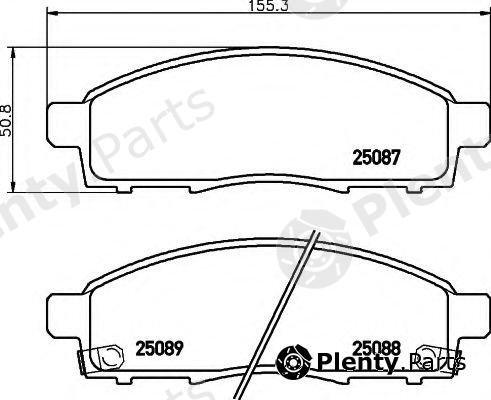  BREMBO part P56102 Brake Pad Set, disc brake
