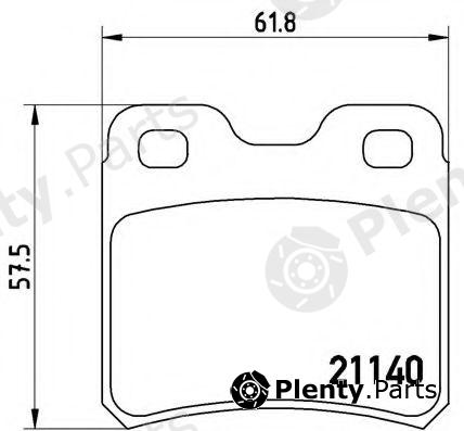  BREMBO part P59018 Brake Pad Set, disc brake