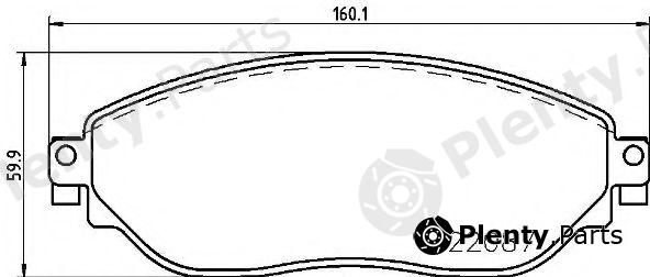  BREMBO part P59082 Brake Pad Set, disc brake