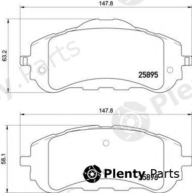  BREMBO part P61120 Brake Pad Set, disc brake