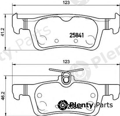  BREMBO part P61121 Brake Pad Set, disc brake