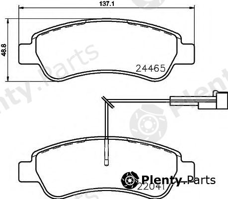  BREMBO part P61125 Brake Pad Set, disc brake