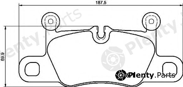  BREMBO part P65031 Brake Pad Set, disc brake