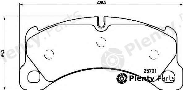  BREMBO part P65033 Brake Pad Set, disc brake
