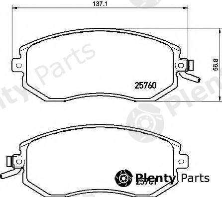  BREMBO part P78021 Brake Pad Set, disc brake
