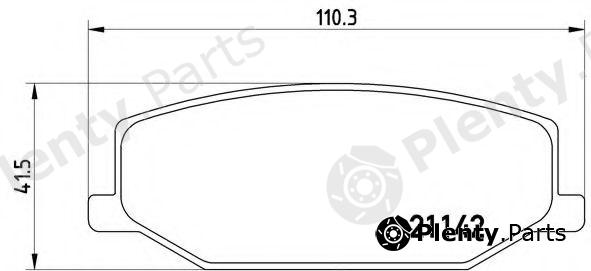  BREMBO part P79001 Brake Pad Set, disc brake