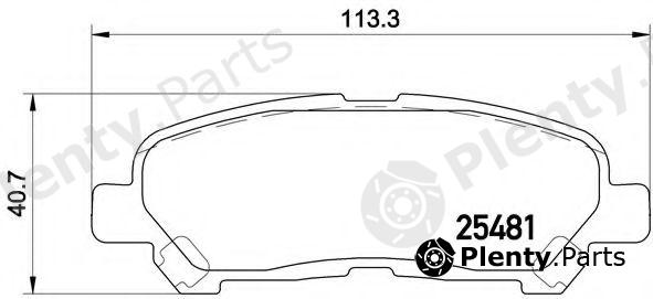  BREMBO part P83138 Brake Pad Set, disc brake