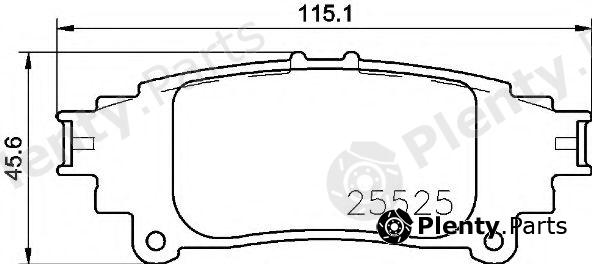  BREMBO part P83153 Brake Pad Set, disc brake