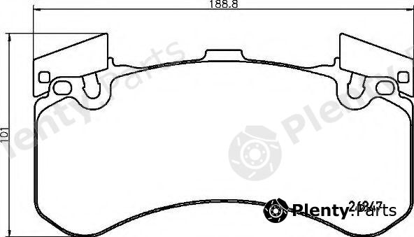  BREMBO part P85136 Brake Pad Set, disc brake