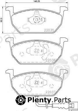  BREMBO part P85137 Brake Pad Set, disc brake