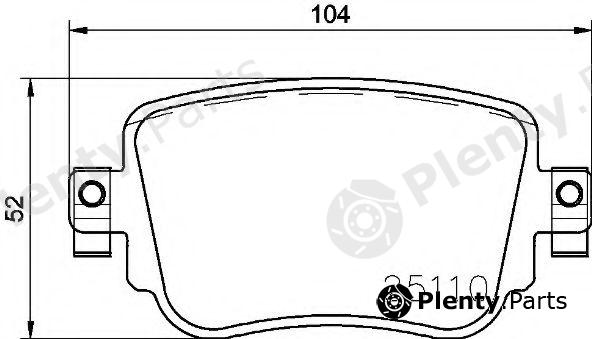  BREMBO part P85140 Brake Pad Set, disc brake