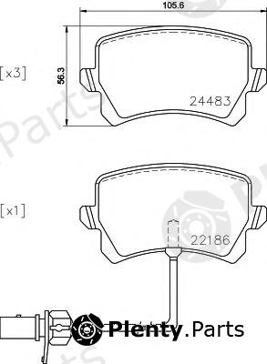  BREMBO part P85142 Brake Pad Set, disc brake