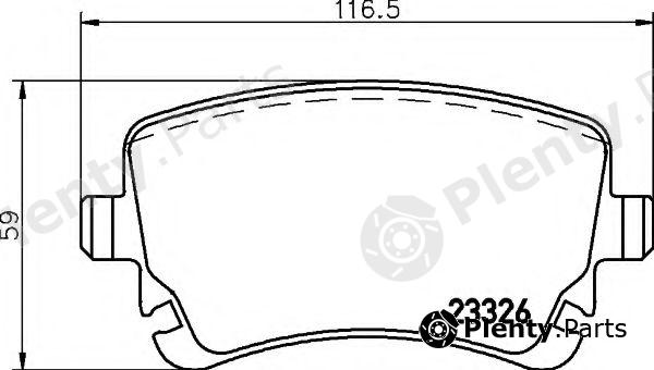  BREMBO part P85143 Brake Pad Set, disc brake