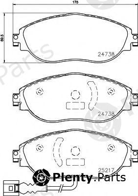 BREMBO part P85144 Brake Pad Set, disc brake
