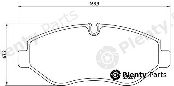  BREMBO part PA6026 Brake Pad Set, disc brake